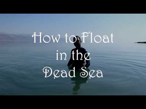 Floating in the Dead Sea