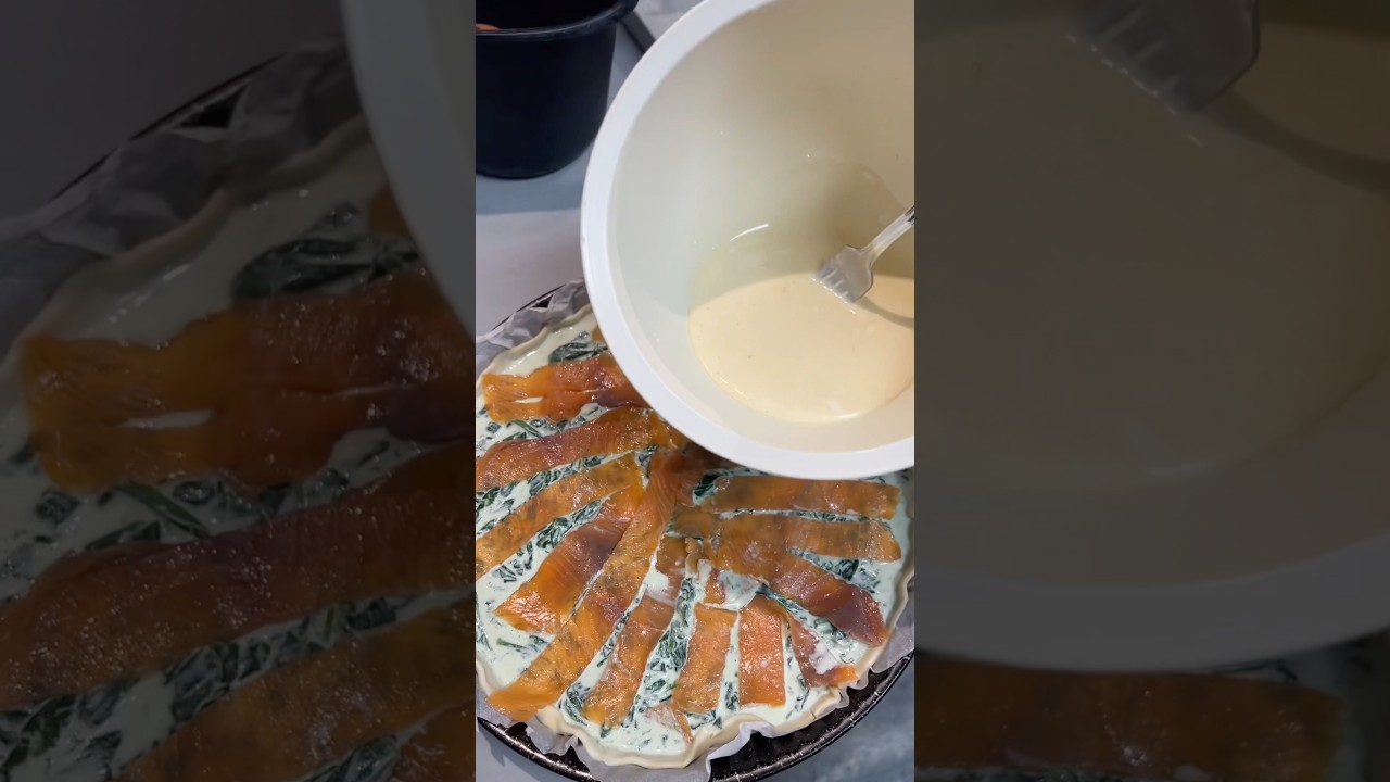 Tarte saumon épinards et chavroux