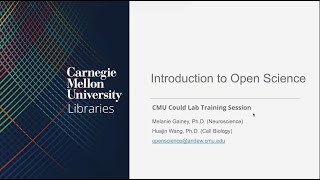 Introduction to Open Science (Cloud Lab Introduction Session)