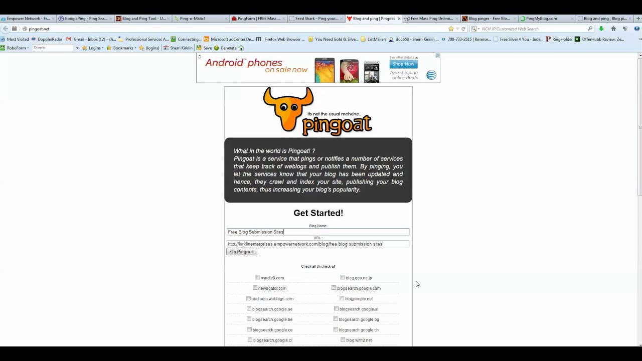 Free Blog Submission Sites