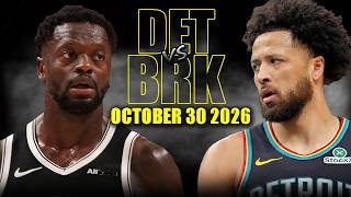Detroit Pistons vs Brooklyn Nets Full Game Highlights - October 30, 2026 | Emirates NBA Cup