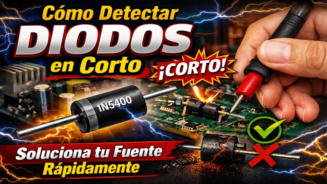 ¡NO REPARES sin ver esto! Cómo detectar un DIODO EN CORTO ⚡