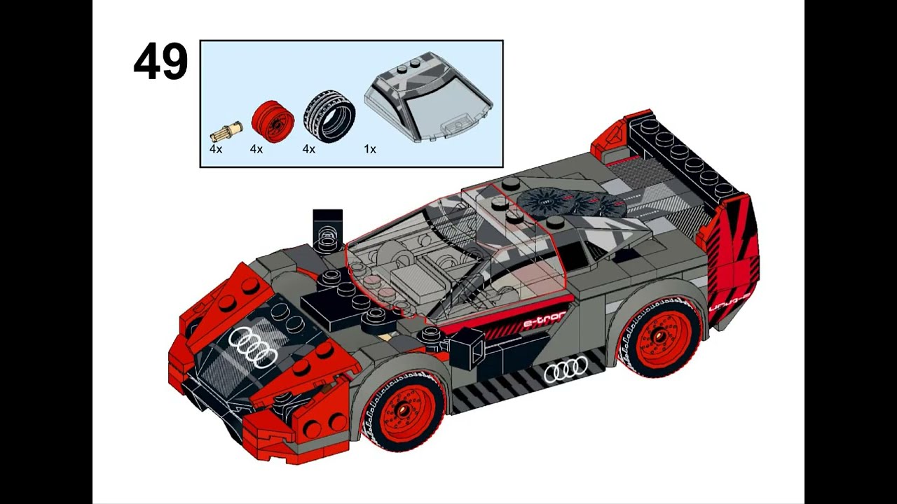 LEGO® 76921 Alternate Build Audi S1 E-tron Quattro Race Car Speed