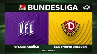 VfL Osnabrück vs. SG Dynamo Dresden | Matchday 7 - Bundesliga 2 2026/27
