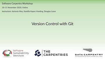 Python Software Carpentry workshop 10-11 Nov 2020- Version Control with Git