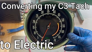Converting manual Tach to Electric on my C3 Corvette