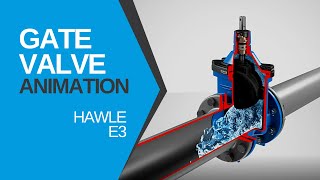 Wedge Gate Valve Working Animation [Hawle E3]