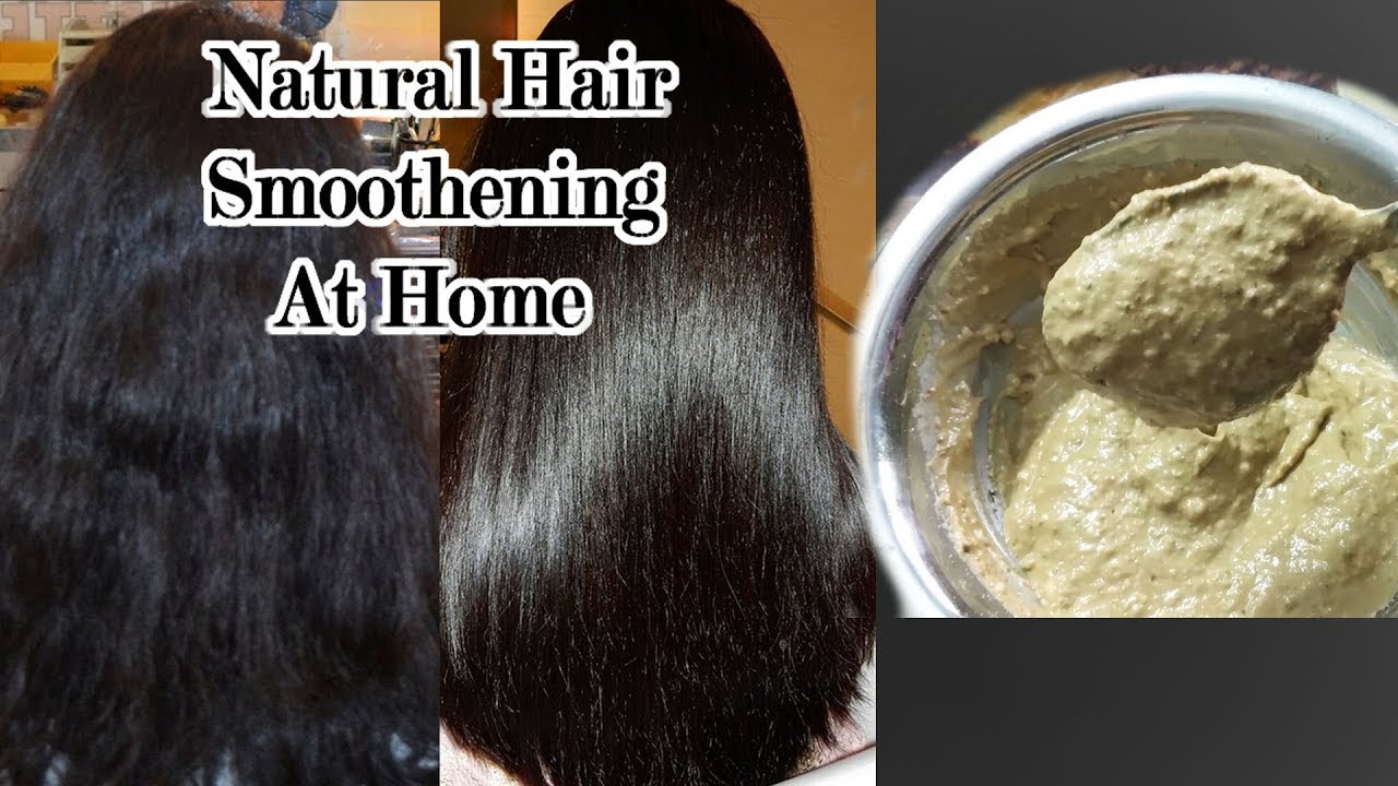 Permanent Hair Smoothening At Home | Only Natural Ingredients | hair  smoothening at home - YouTube