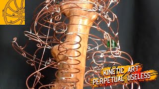Inclined Position - semi-automatic ball track #kineticart #kineticsculpture #perpetualuseless
