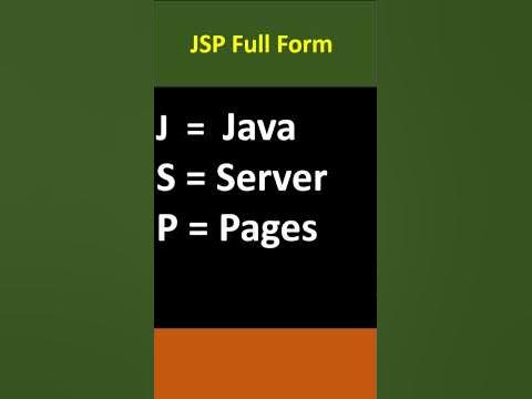 JSP Full Form | Technical Session #shorts #shortvideo #youtubeshorts # ...