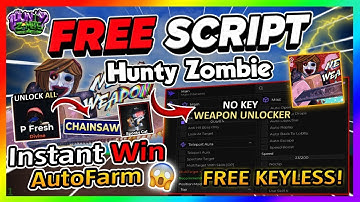 Hunty Zombie Script *NO KEY* - NEW UPDATE, AUTOFARM, INFINITE COINS, DUPE & More!