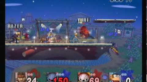 SSBB: Gnes & Lee Martin (Diddy & MK) vs Ultimate Razer & Dphat (MK & Snake)