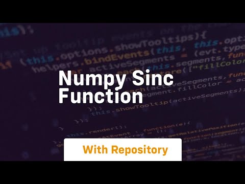 numpy sinc function