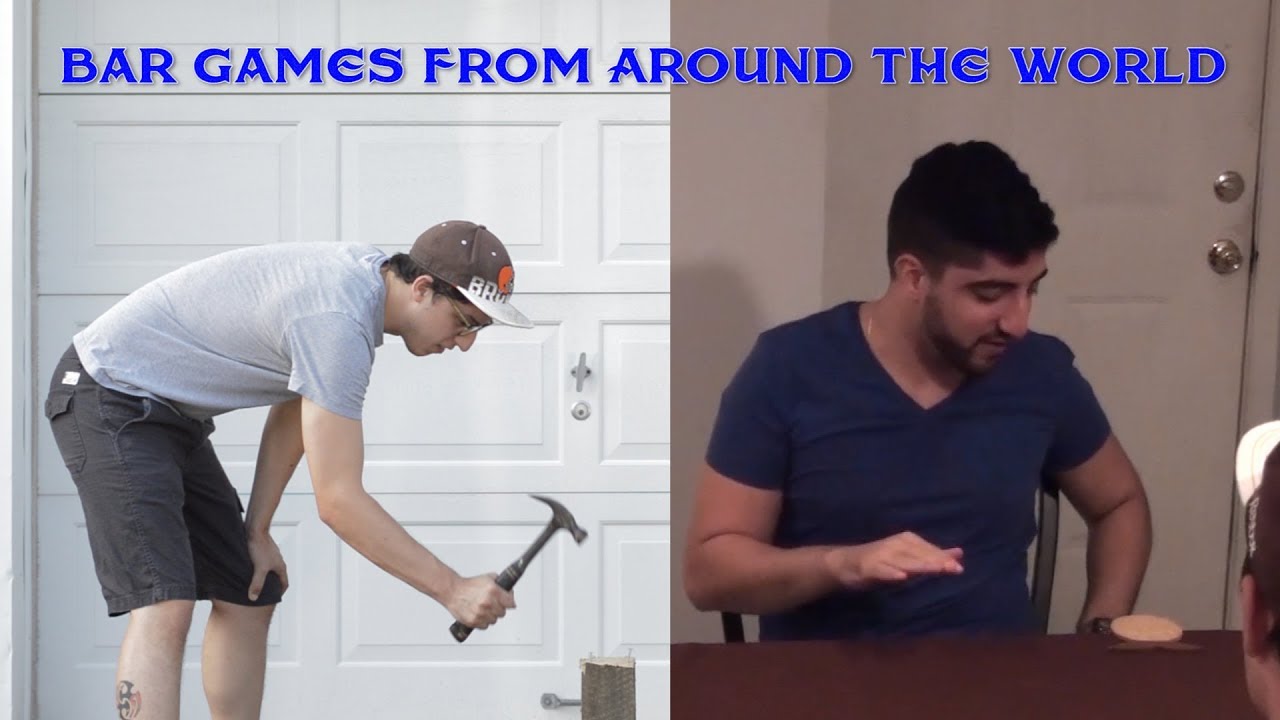 Bar Games From Around the World Hammerschlagen and Coasters YouTube