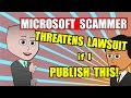 Microsoft Scammer Threatens Lawsuit