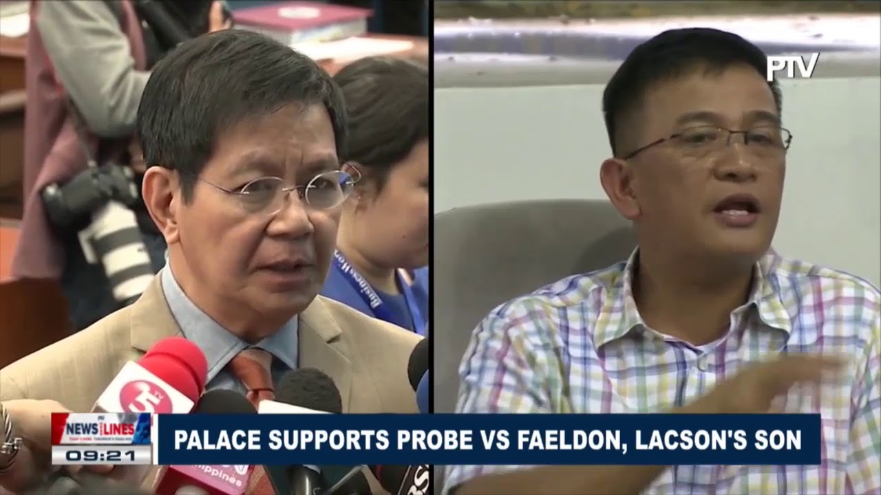 Palace supports probe vs. Faeldon, Lacson’s son