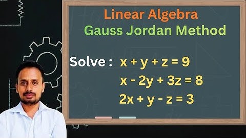 Gauss jordan method | linear algebra | Part 1