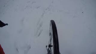 Cyclocross snow training