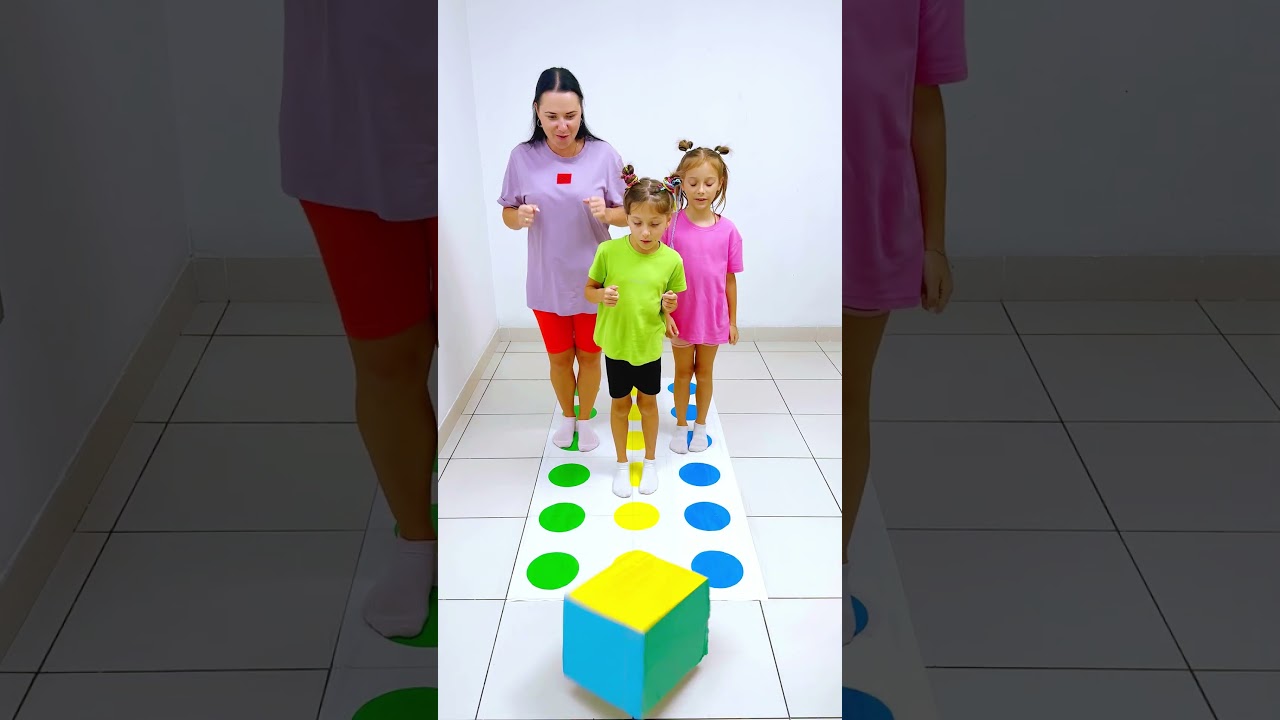 Dice color paper challenge is so exciting Funny Party Game #shorts  Eva Alisa Family Shorts
