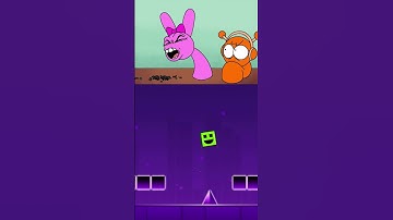 OREN & PINKI FIGHT x Geometry Dash! Incredibox Sprunki Animation #sprunkimeme #geometrydash #meme