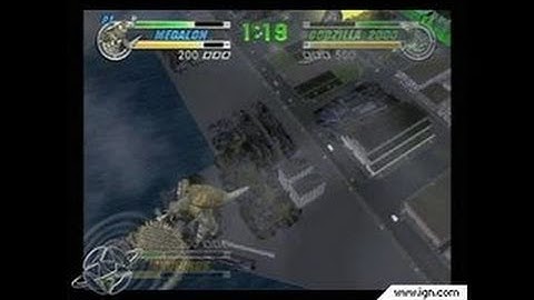 Godzilla: Destroy All Monsters Melee GameCube Gameplay -