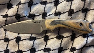 Bradford Knives Guardian 3 Fixed Blade G-Wood (3.5" False Edge/AEB-L/Stonewash)