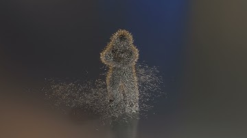 Shaggy dance. 3DsMax, Mixamo, TyFlow.