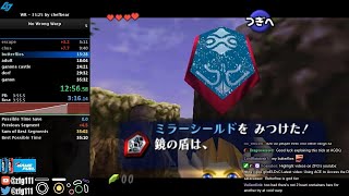 Ocarina of Time No Wrong Warp Speedrun in 34:24