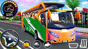 Euro Coach Bus Driving Simulator 3D - Realistic City Modern Bus Driver - Android GamePlay