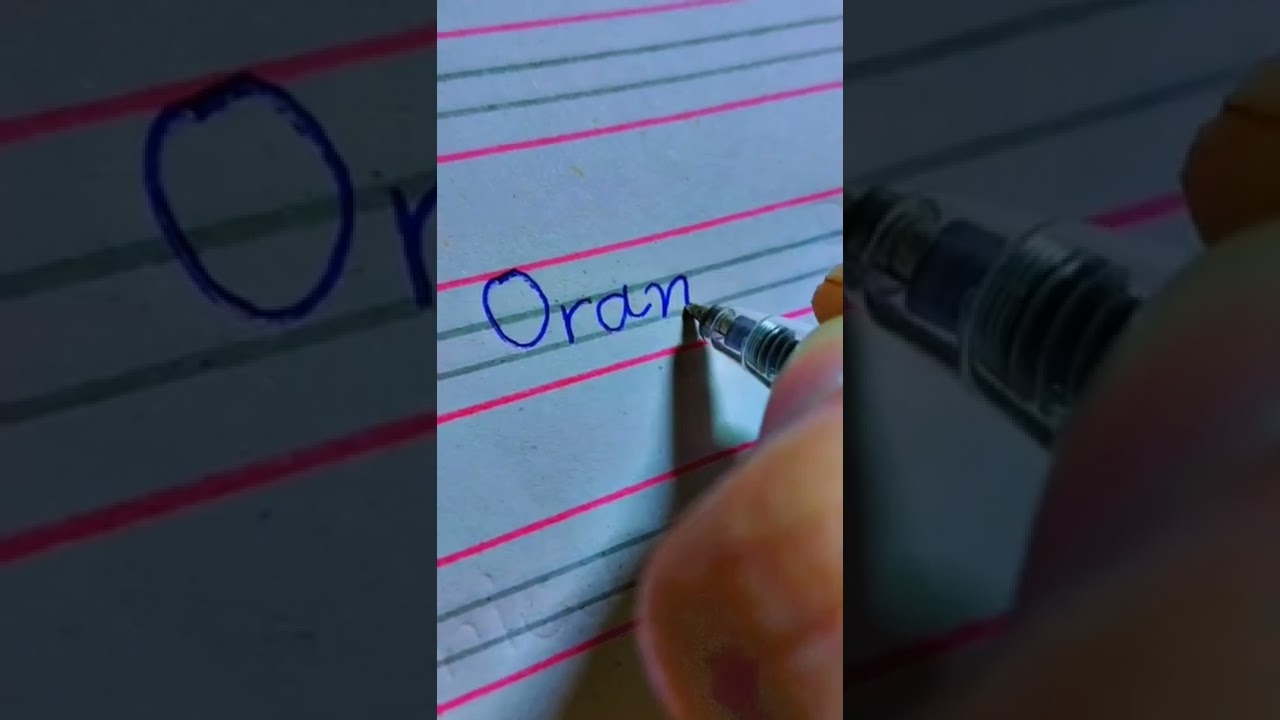 How to write Orange in simple English 