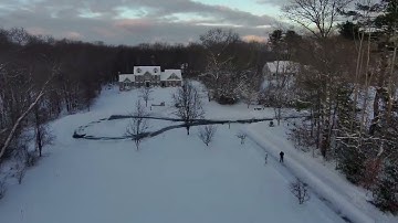Skydio 2 drone quick test flight after some snow