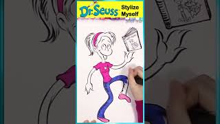 Stylize Myself in Dr. Seuss Art Style #meiyu #artchallenge #artshorts