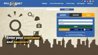PhilJobNet For Applicant: Registration Tutorial - (Step 1.1)