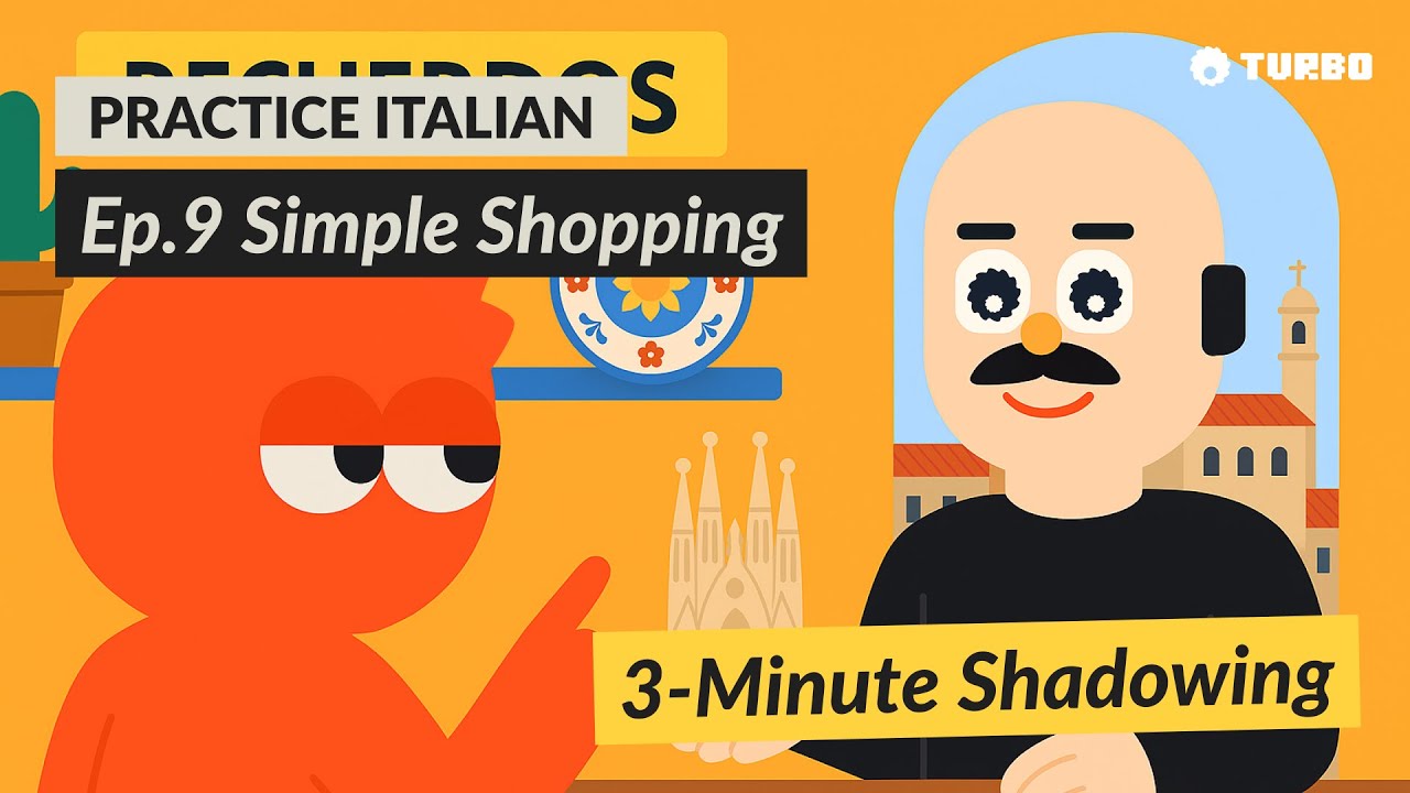 Speak Italian in Bed for Just 3 Minutes a Day | Shadowing Ep.9: Simple Shopping