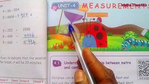 4th std maths term 1 | Chapter 4 | 4th lesson Measurements