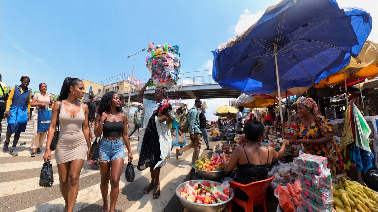 Inside Africa Market Street: The Most Chaotic Place in Ghana? | 4K Walking Tour