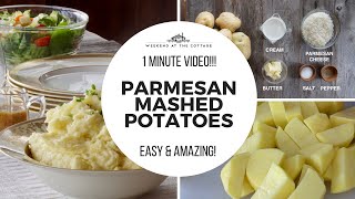 PARMESAN MASHED POTATOES | 1-Minute Video!!!