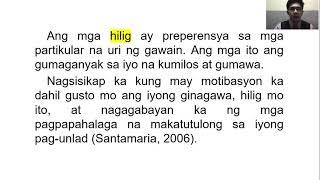 Pagpapaunlad ng mga Hilig | ESP 7 | Unang Markahan, Modyul 3