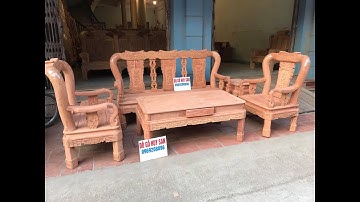 Bộ Ghế Minh Quốc Triện Cột 10 Gỗ Hương Đá Cực Đẹp - Đồ Gỗ Huy San