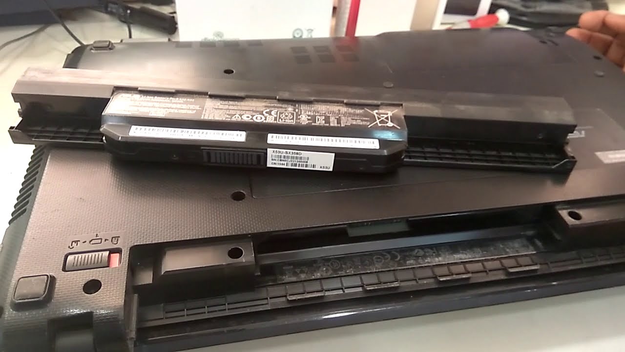 Asus K53U How to replace battery, backup issue fix YouTube