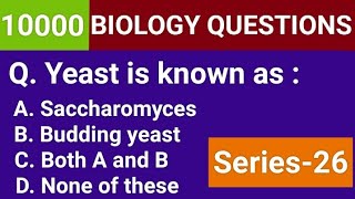 10000 Biology Questions  Top50 Series26  For Neet Tgt Pgt And All Biology Exams