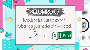 (85) 10.8.1 Integrasi dan diferensiasi numerik Simpson f(x) = e^(-x sin x + 1) menggunakan Ms Excel