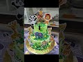 beautiful Jungle theme cake design #cakeideas #cakedecoration #cakecantik #viralshort cake design