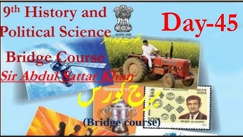 9th History and Political Science Bridge Course Day 45 Urdu Medium Question Answer