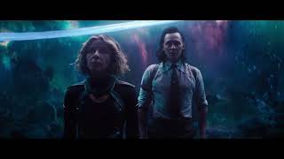 LOKI S1E6 Loki And Loki Variant Woman Enter Kang The Conquerors Castle, Phony TVA Time Lords