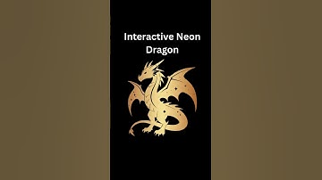 Interactive Neon Dragon that follows the cursor.📌