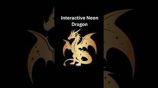 Interactive Neon Dragon that follows the cursor.📌