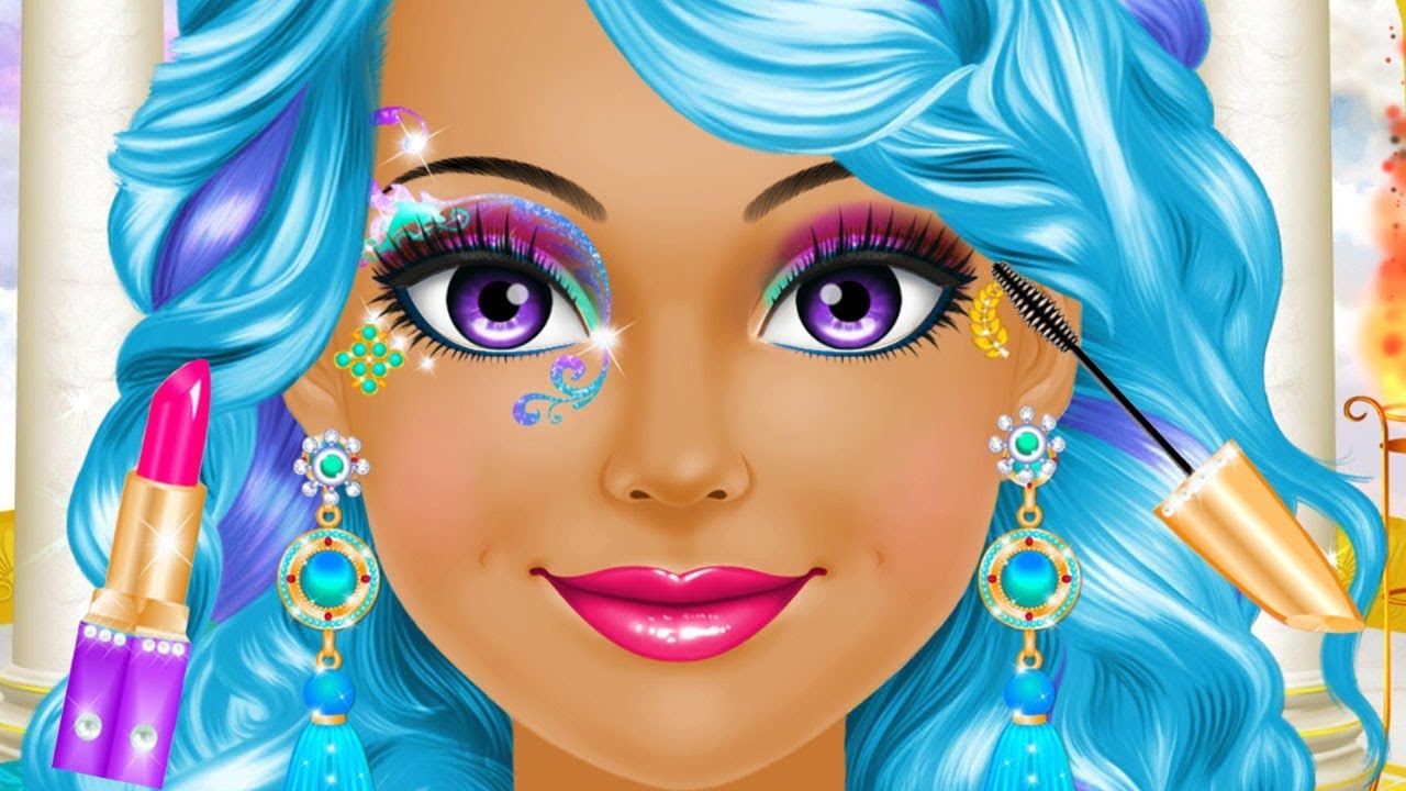 Magical Fantasy Princess Makeup Hair Colors Style Fashion Dress Up Makeover For Girls Kids Games Youtube