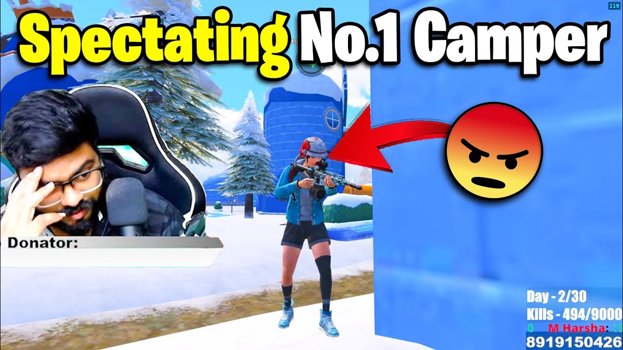Spectating A Number One Camper🤬 In BGMI