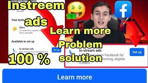 In-stream ads Setup 🤑 Facebook In-stream ads Learn more 😍 Facebook Content Monetization Beta